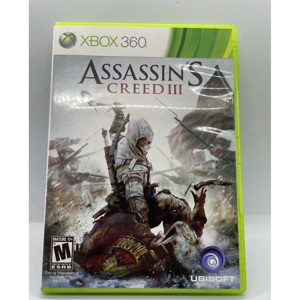 Assassin's Creed 3 Microsoft Xbox 360, 2012, Complete in Box, Tested Working